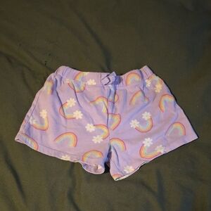 The Children's Place Purple Rainbow and Flower Shorts